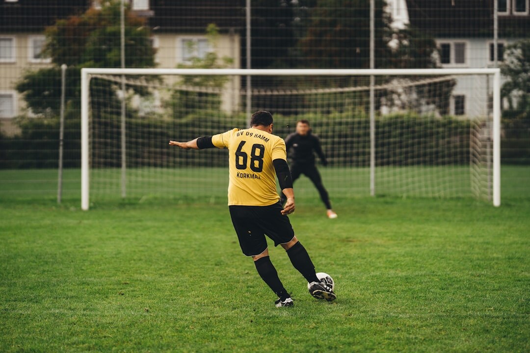 Uruguayan football player celebrating a goal on the pitch